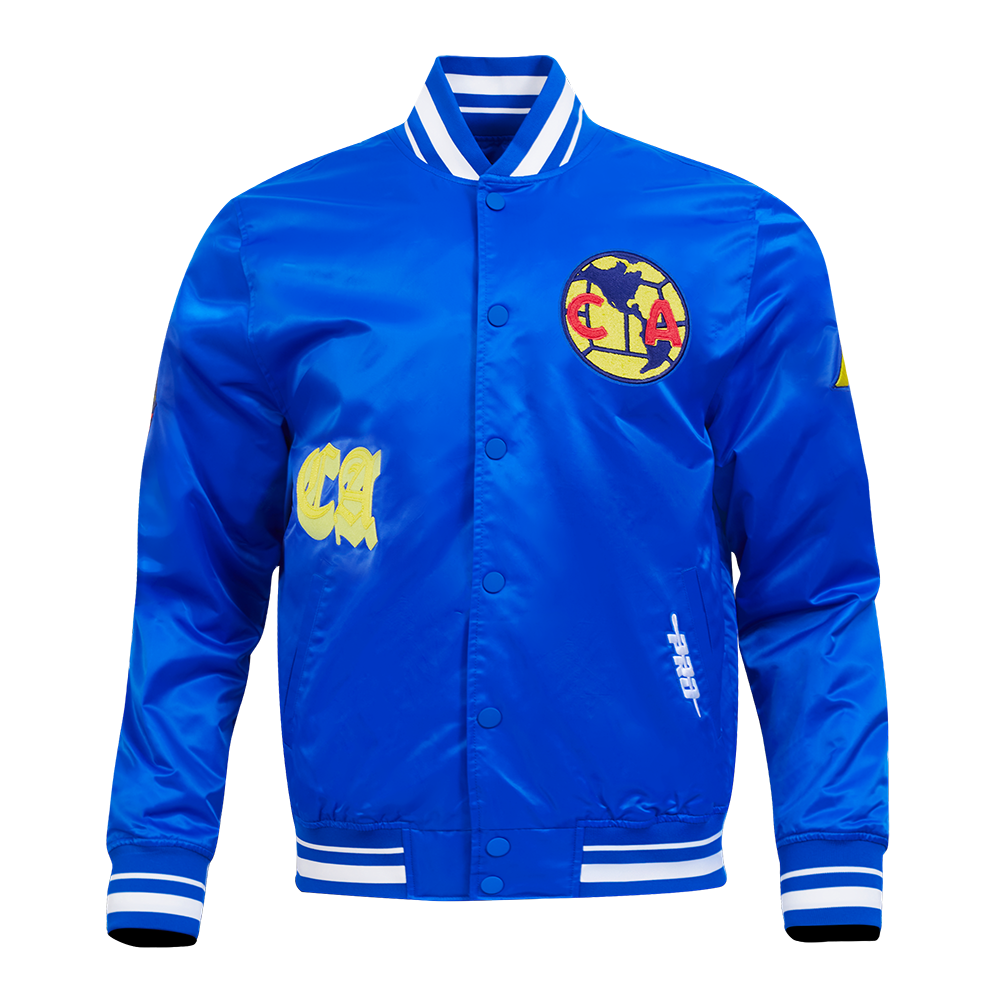 CHAMARRA DE SATÍN LIGA MX CLUB AMERICA OLD ENGLISH