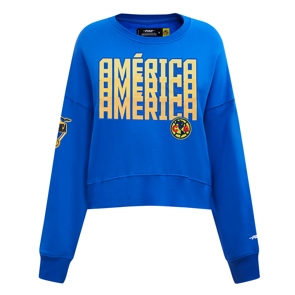 SUDADERA DE CUELLO REDONDO LIGA MX CLUB AMERICA STADIUM PARA MUJER