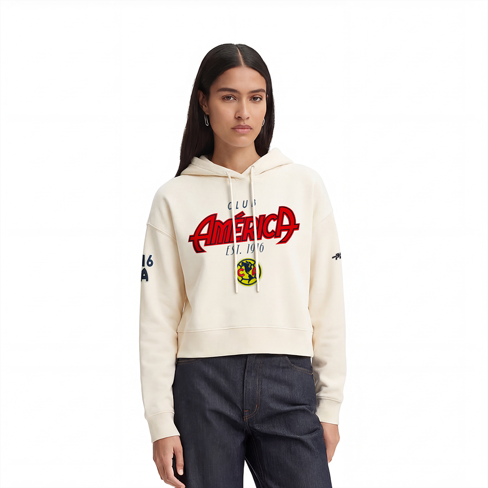 SUDADERA CON GORRO LIGA MX CLUB AMERICA PARADISE PARA MUJER