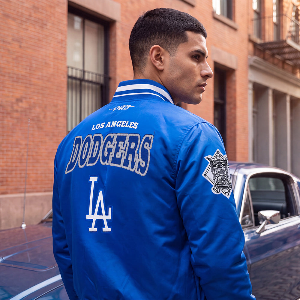 CHAMARRA DE SATIN MLB LOS ANGELES DODGERS DAY ONE